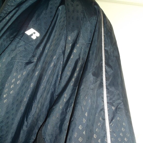 Men's 2XL 50-52 Russell Athletic Jacket BLUE Dri Power 360 FULL ZIP Coat GOLF - Picture 3 of 9